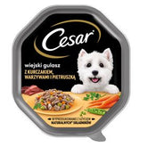 CESAR NASSES HUNDEFUTTER LÄNDLICHER EINTOPF MIT HÜHNERGEMÜSE UND PETERSILIE 150 G 14 STÜCK